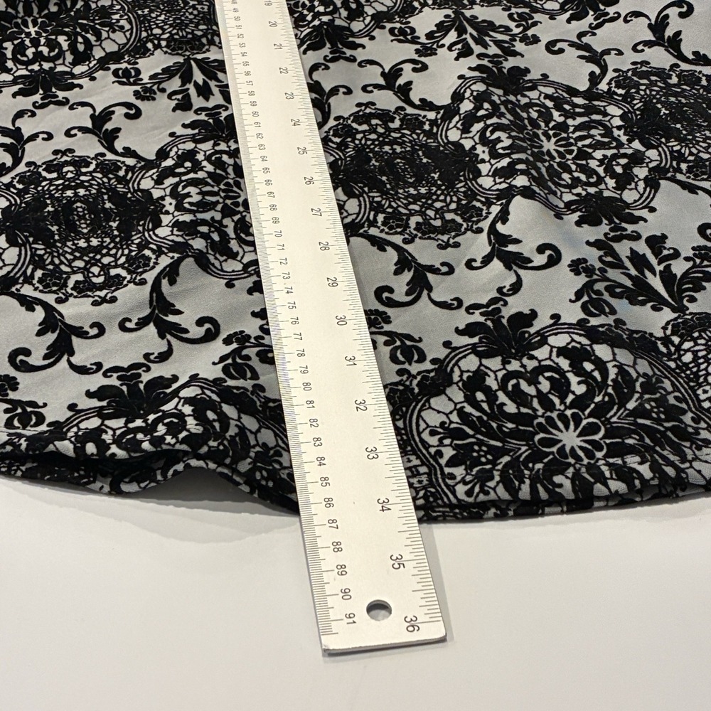 Trixxi Sleeveless Fit & Flare Velvet‎ Burnout Dress Sz L Gray Witchy Goth Fairy - Picture 12 of 12